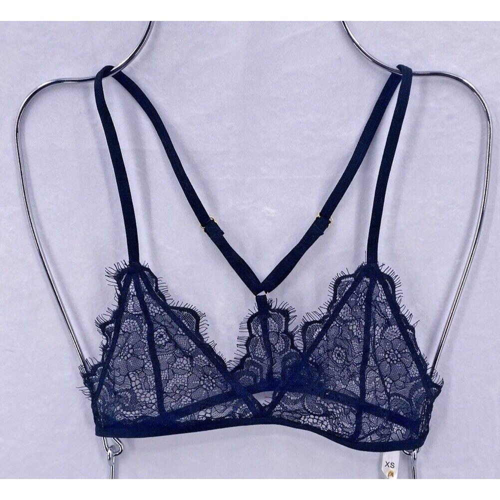 Kat The Label Bralette XS 30B 32A Racerback Black Unlined Australia